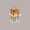 Reggi Coni Gelato da Banco Base Quadrata Satinata 4 Fori [065da8a9]