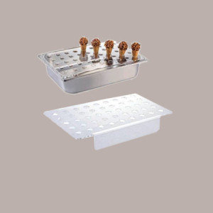 Espositore in Plexiglass Porta Mini Coni per Vaschetta Gelato 36x25 cm [9ce363ac]