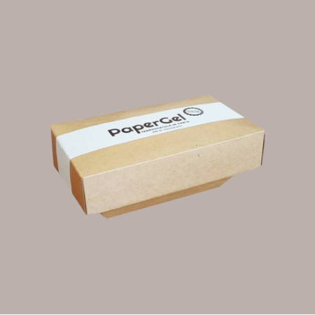 50 Pz Vaschetta per Gelato Completamente in Carta Papergel 500gr