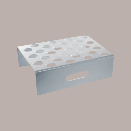1 Pz Supporto Abbattitore per Stampi Ghiaccioli Calippo Icetube Fruitube 28 Sedi Plastica Bianca