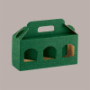 Scatola Astuccio Porta 3 Vasetti Confetture e Creme in Cartoncino Seta Verde 310x100 H90 mm 10 pezzi [9c9ddd83]