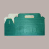 Scatola Astuccio Porta 3 Vasetti Confetture e Creme in Cartoncino Seta Verde 310x100 H90 mm 10 pezzi [f7f61894]