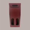 Scatola Porta 2 Bottiglie Colore Bordeaux Effetto Seta 180x90xH420 mm 10 Pezzi [acf60e5e]