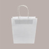 Shopper Busta Carta Bianca con Manico Cordino 22+10 H 29,5 cm gr 100 50 Pezzi [915ca97a]
