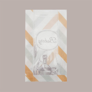 Sacchetto Carta Antigrasso Bianco con Finestra per Prodotti da Forno 21x31 cm 1000 pezzi