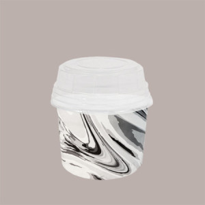 Coppette Gelato in Carta Bianco e Nero 230cc Impilabili Black&White 180 pezzi [0bcac521]