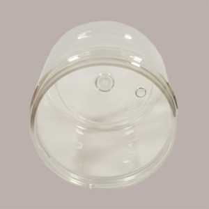 Vaso Barattolo Pet Trasparente 200 Ml + Coperchio Nero Lucido Ideale per Gelato 10 pezzi [1c3fe9a8]