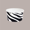 Coppette Gelato in Carta Bianco e Nero 160cc Impilabili Black&White 200 pezzi [70ce9498]
