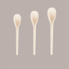 Cucchiaino Bio 15 cm Beige in PLA Ideale per Gelato Frappè Yogurt Granita Ice Curvy M 1 kg [24341439]