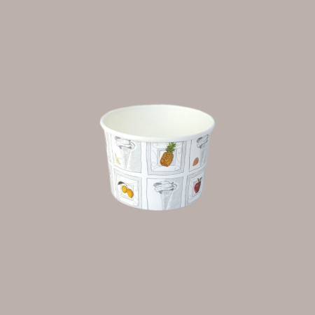Coppetta Gelato Dessert Carta Grande Fantasia Silver 350cc 100 pezzi [eb8d7085]