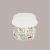 Coppetta Gelato Dessert Carta Grande Fantasia Silver 350cc 100 pezzi [b36f00ac]