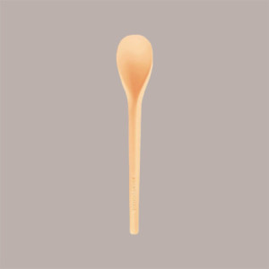 Cucchiaino Bio 12 cm Salmone in PLA Ideale per Gelato Frappè Yogurt Granita Ice Curvy S 1 kg