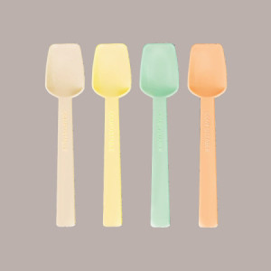 Palettina Spoon PLA BIO COMPOST Beige Hawaii Ideale per Gelato Yogurt Granite 9,5 cm 1 kg 483 pezzi [ac1d8a94]