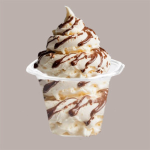 Coppa Luna in R PET 280 cc Yogurt Gelato POLOPLAST 50 pezzi [70122fb2]