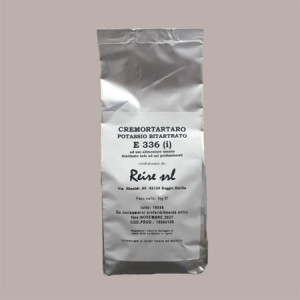 Cremotartaro Potassio Bitartrato E336 (i) REIRE Antiossidante 1 Kg [040d0437]