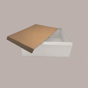 Scatola in Carta Kraft Bianca Porta Torta Paste o Porta Oggetti 390x290x100mm 10 Pezzi [d6de2b13]
