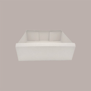 Scatola in Carta Kraft Bianca Porta Torta Paste o Porta Oggetti 390x390x100mm 10 Pezzi [d5504e9d]