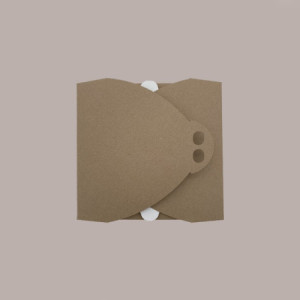Scatola Porta Torta in Cartoncino Avana Ecolife 17x17H7cm 10 pezzi [404f381f]