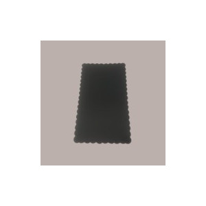 Sottotorta Vassoio Cartone Rettangolare Bordo Smerlato Ala Oro Nero Usa e Getta 25x35 cm 10 Kg