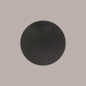 Disco Vassoio Rigido Sottotorta Dolce in Cartoncino Alimentare Oro Nero Bordo Liscio Dm20 cm 10 Kg