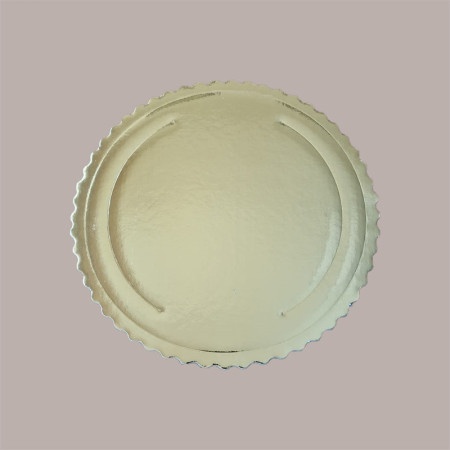 Sottotorta Disco Cartone Oro Nero Microtriplo per Dolci Usa e Getta Dm24 cm 25 pezzi [8168e673]