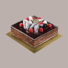 Sottotorta Vassoio Cartone Rettangolare Oro Nero Microtriplo 43x53cm 5 pezzi [516a228d]