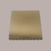 Sottotorta Vassoio Cartone Quadrato Bordo Smerlato Ala Oro Nero Usa e Getta 25x25 cm 10 Kg [8d2f4fcf]