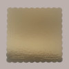 Sottotorta Vassoio Cartone Quadrato Bordo Smerlato Ala Oro Nero Usa e Getta 25x25 cm 10 Kg [e465229e]