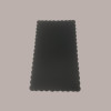 Sottotorta Vassoio Cartone Rettangolare Bordo Smerlato Ala Oro Nero Usa e Getta 17x30cm 10 Kg [b7ff658c]