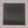 Sottotorta Vassoio Cartone Quadrato Bordo Smerlato Ala Oro Nero Usa e Getta 35x35 cm 10 Kg [a4c71b29]