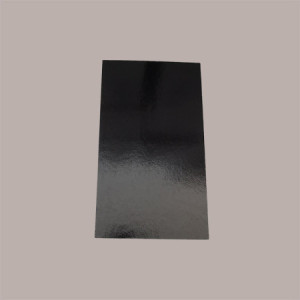 Sottotorta Vassoio Rettangolare Cartone Liscio Tavoletta Oro Nero Usa e Getta 17x30cm 10 Kg