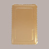 Sottotorta Vassoio Cartone Rettangolare Oro Nero Microtriplo 16x35cm 10 Pezzi [4664b3ad]