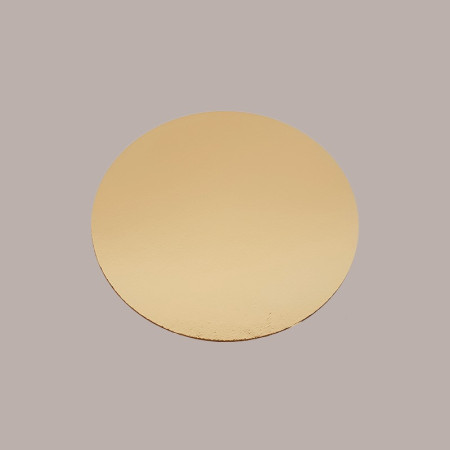 Disco Vassoio Rigido Leggero Sottotorta Dolce in Cartoncino Alimentare Oro  Bordo Liscio Dm18 cm 10 Kg [a32fdfd1]