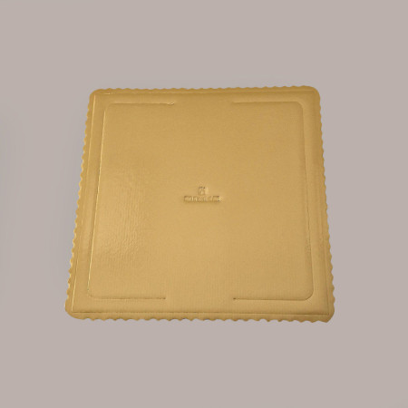Sottotorta Vassoio Cartone Quadrato Oro Nero Microtriplo 35x35cm 10 pezzi [48d0fd85]