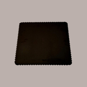 Sottotorta Vassoio Cartone Quadrato Oro Nero Microtriplo 35x35cm 10 pezzi