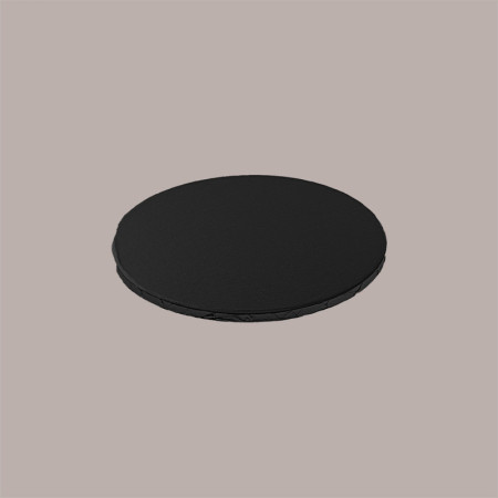 Sottotorta Tondo Alto Ideale per Cake Design in Cartoncino Rigido Nero Dm 25H1 cm 3 pezzi [b3019b75]