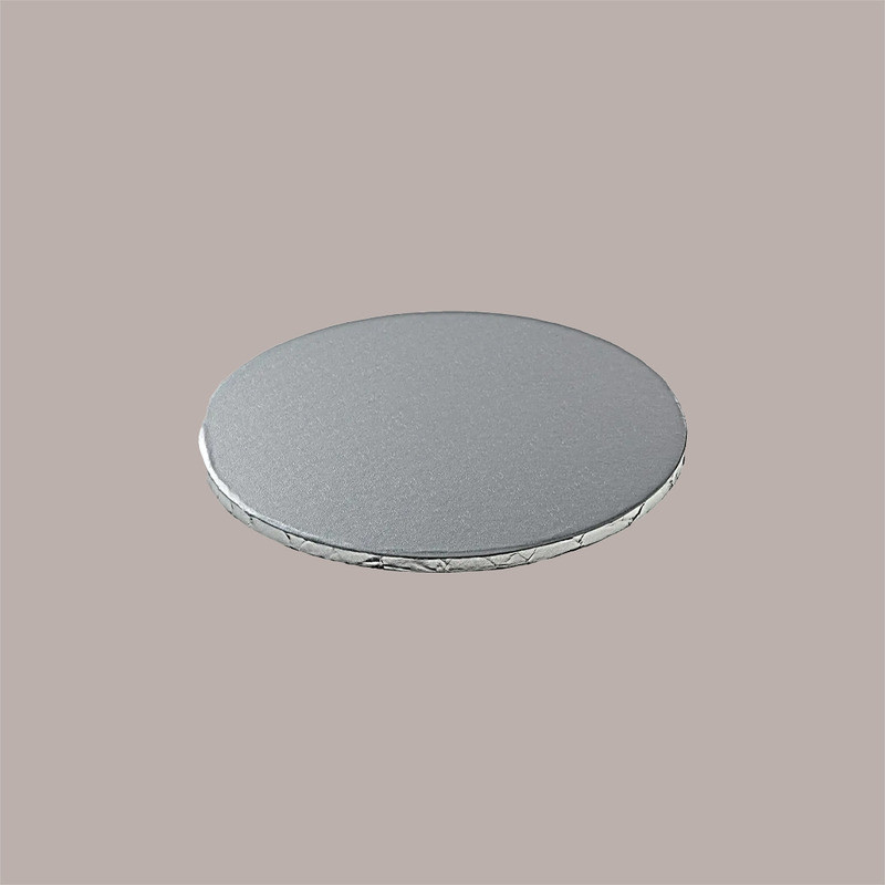 Sottotorta Tondo Alto Ideale per Cake Design in Cartoncino Rigido Argento Dm 30H1 cm 3 pezzi [26469070]