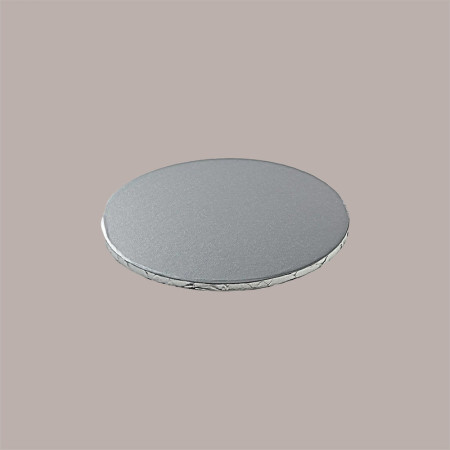 Sottotorta Tondo Alto Ideale per Cake Design in Cartoncino Rigido Argento Dm 30H1 cm 3 pezzi [26469070]