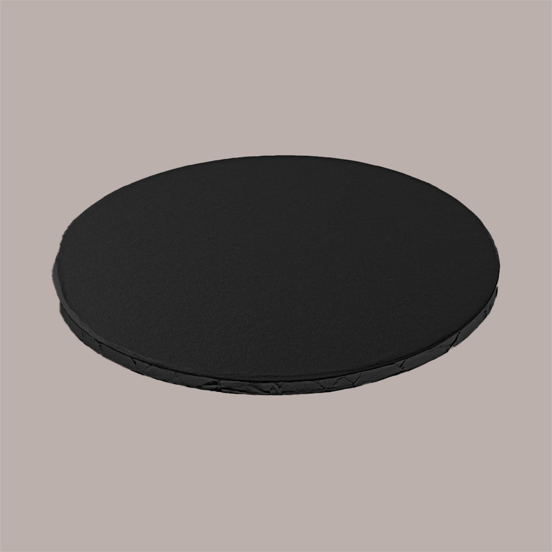 Sottotorta Tondo Alto Ideale per Cake Design in Cartoncino Rigido Nero Dm 35H1 cm 3 pezzi [853cef78]