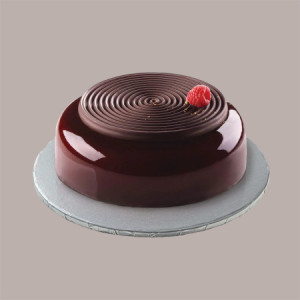 Sottotorta Tondo Alto Ideale per Cake Design in Cartoncino Rigido Argento Dm 40H1 cm 2 pezzi