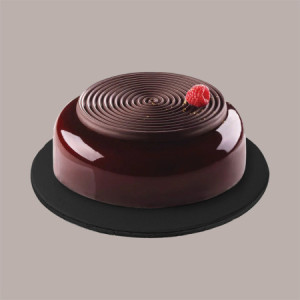 Sottotorta Tondo Alto Ideale per Cake Design in Cartoncino Rigido Nero Dm 40H1 cm 2 pezzi