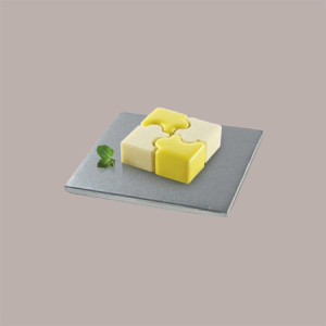 Sottotorta Quadrato Alto Ideale per Cake Design in Cartoncino Rigido Argento 25x25 cm 3 pezzi