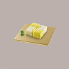 Sottotorta Quadrato Alto Ideale per Cake Design in Cartoncino Rigido Oro 25x25 cm 3 pezzi [a1e411c0]
