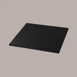 Sottotorta Quadrato Alto Ideale per Cake Design in Cartoncino Rigido Nero 45x45 cm 2 pezzi [bade4520]