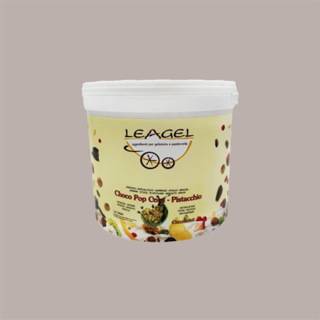 Variegato per Gelato Choco Pop Corn al Gusto Pistacchio con Pop Corn Leagel 4 Kg [d6ddba94]