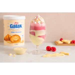 Crema Spalmabile Gusto Cioccolato Bianco Galak Nestlè Ideale per Farcitura Cornetti Dolci 1,2 Kg [120c1413]