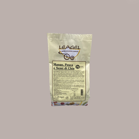 Easy al Gusto Mango Pesca e Semi di Chia Preparato in Polvere per Gelato Leagel 1,25 Kg [c1773757]