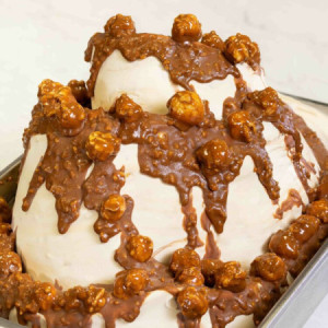 Variegato per Gelato Choco Pop Corn al Gusto Caramello con Pop Corn Leagel 4 Kg