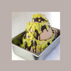 Variegato Choco Flakes al Pistacchio per Gelato Yogurt Leagel 4 Kg