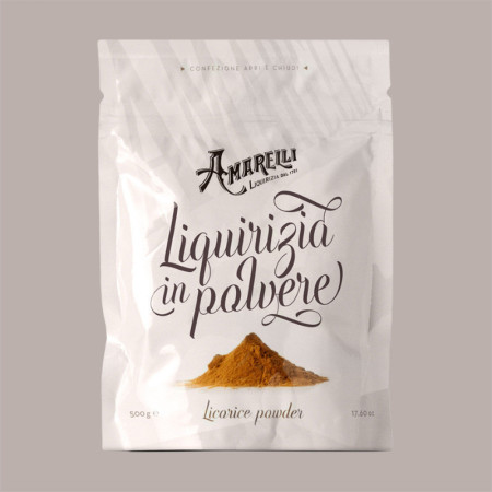 Liquirizia in Polvere 3/6% AMARELLI ideale per Dolci Gelati Infusi 500 gr [4247b71d]
